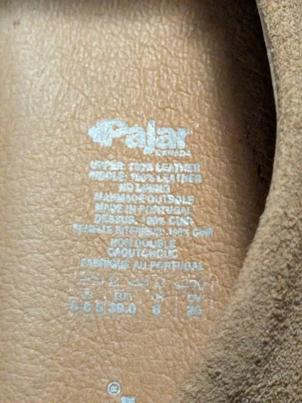 Pajar Canada Shoes -Tan Suede/leather -Deck style wedge - Sz 8.5 (39)